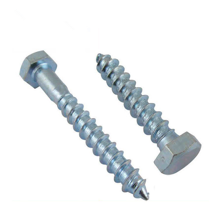 Zinc plated DIN571 wood screw