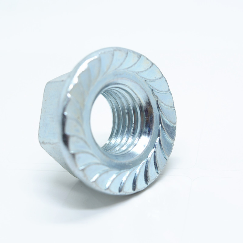 ANSI Blue Zinc plated Hexagon flange nut