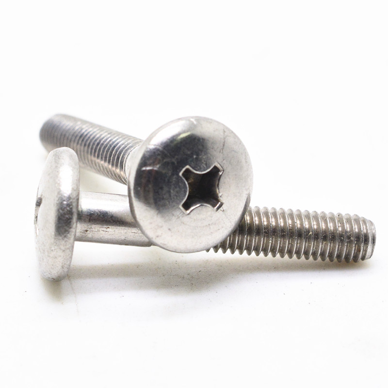 Stainless steel Half thread Cross recessed pan head screws