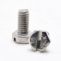 Stainless steel Slotted hex cap screws