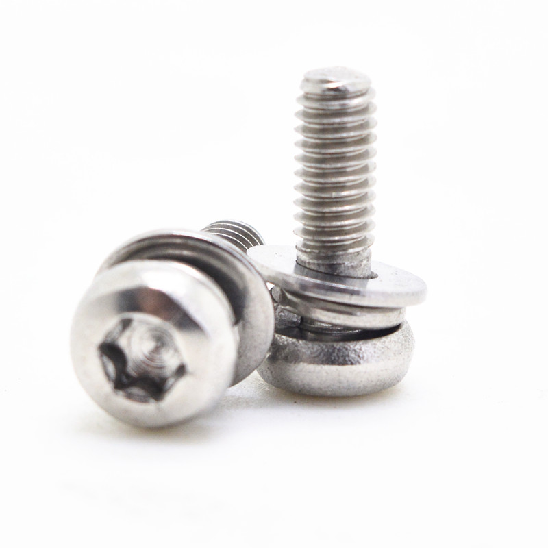 Stainless steel Trox head pan head combination machine screw