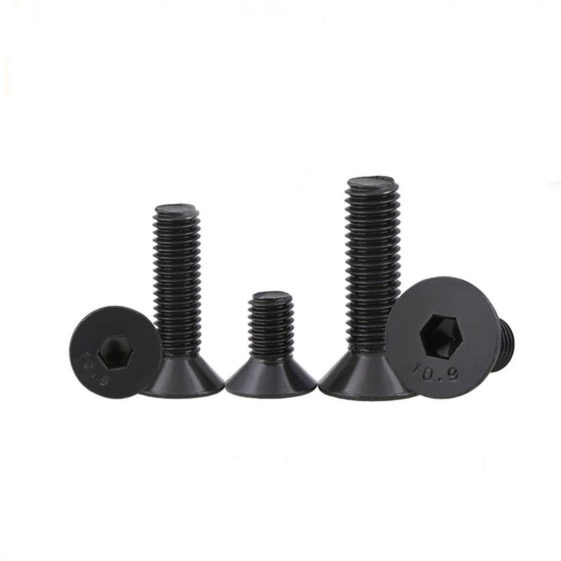 Black oxide CSK DIN7991 Machine screw