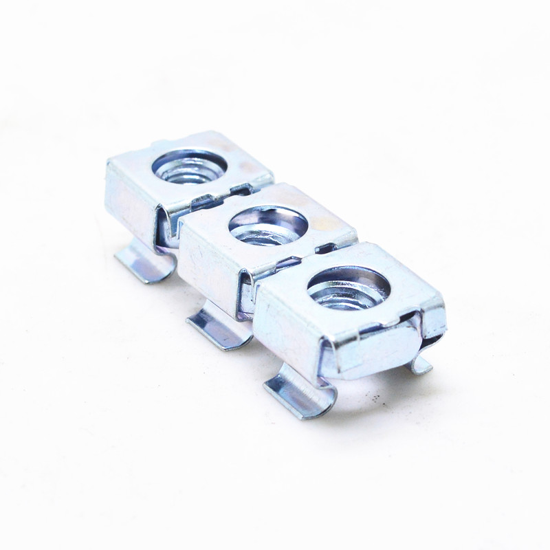 Carbon steel white zinc square lock cage nut